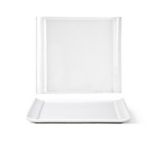 Front Of The House&reg; Nouvelle White Porcelain 5-1/2 x 5" Plate