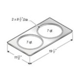 Wells Dual 7 Qt Insert Adapter Plate for SMP