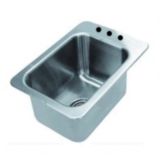 S/S Drop-In Hand Sink w/o Faucet, 13 X 19 X 10