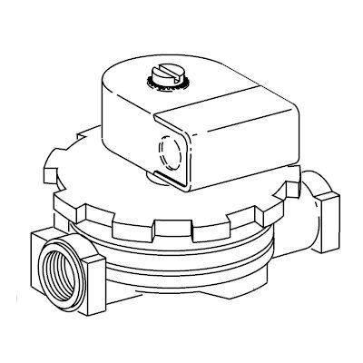 Hobart &frac34;" Solenoid Rinse Valve Assembly