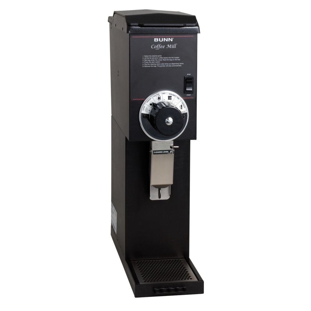 BUNN&reg; Black G3HD Bulk Coffee Grinder with 3 Lb Capacity Hopper