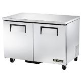 True&reg; 2-Door 4-Shelf 12 Cu Ft Undercounter Freezer w/ Casters