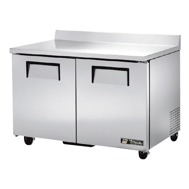True&reg; Solid 2-Door 4-Shelf 12 Cu Ft Worktop Refrigerator w/ Legs