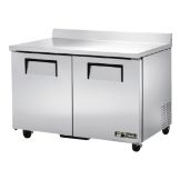True&reg; 2-Section 4-Shelf 12 Cu Ft Worktop Refrigerator w/ Casters