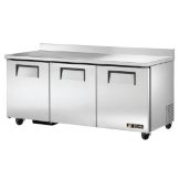 True&reg; S/S Solid Door 6-Shelf 19 Cu Ft Worktop Refrigerator