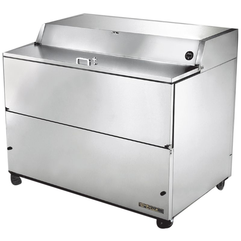 True&reg; S/S 24.5 Cu Ft Refrigerated Milk Cooler with S/S Interior