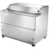 True&reg; S/S 24.5 Cu Ft Refrigerated Milk Cooler with S/S Interior