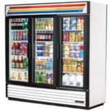 True&reg; White Glass Door Refrigerator Merchandiser, 69 Cubic Ft
