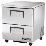 True&reg; S/S 2-Drawer 6.5 Cu Ft Undercounter Freezer w/ Casters