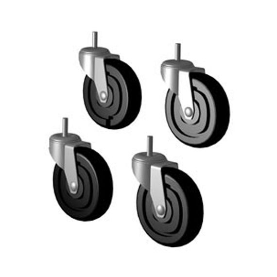 True&reg; Set of 4 2-1/2" Casters f/ GDM Series Refrigerator