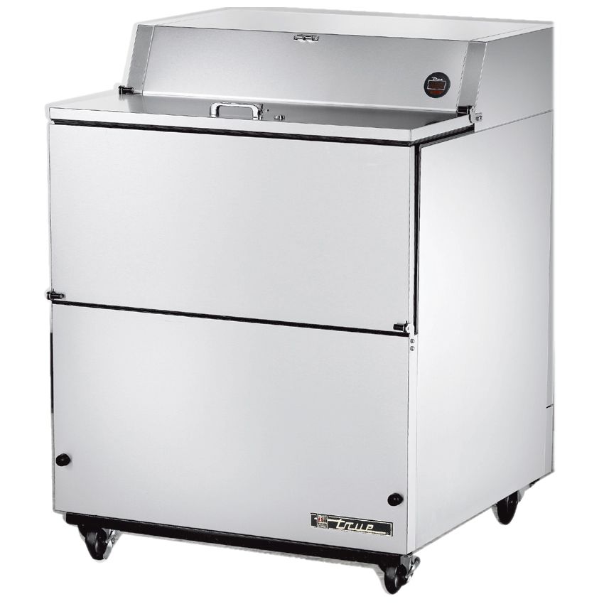 True&reg; 2-Door S/S 13.8 Cu Ft Milk Cooler w/ White Aluminum Interior