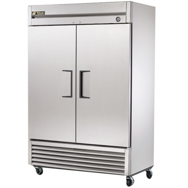 True&reg; T-Series Left Hinged 2-Door 6-Shelf Reach-In Refrigerator