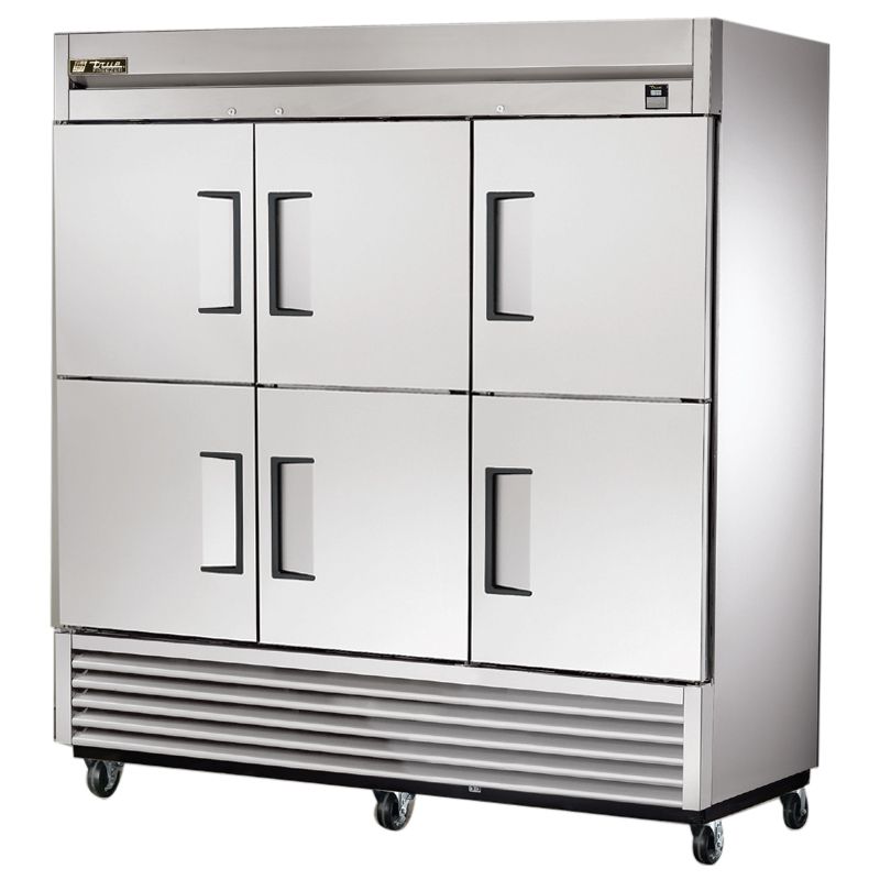 True&reg; TS Series Reach-In 6-Half Solid Door 72 Cu Ft Refrigerator