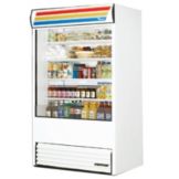 True&reg; White  Self-Contained Vertical Air Curtain, 34 Cubic Ft