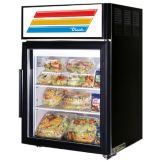 True&reg; Black Glass Door Countertop Refrigerator, 5 Cubic Ft