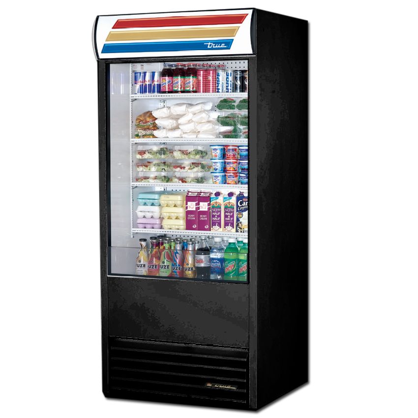 True&reg; Black Self-Contained Vertical Air Curtain, 31.3 Cubic Ft