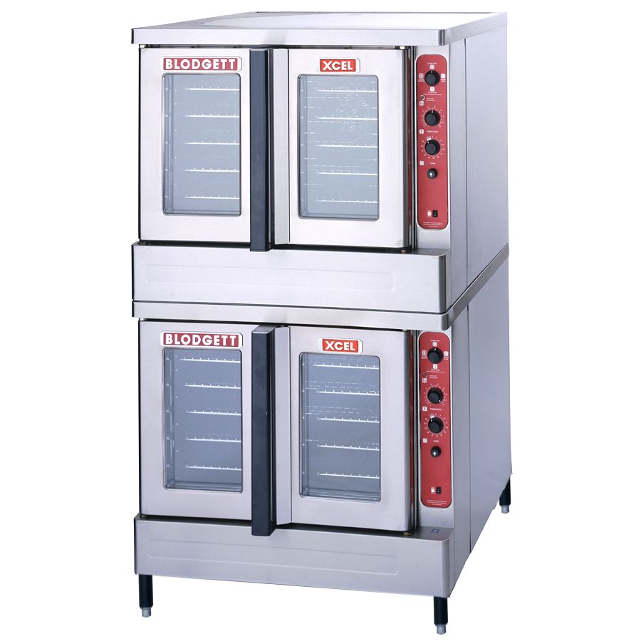 Blodgett Electric Roll-in XCEL Conv Double Deck Oven w/ 2 Base Sect