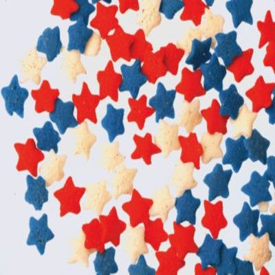 Lucks&trade; Red, White, & Blue Star Mix Quins
