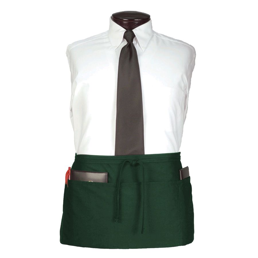 Arden Benhar duraSERV Hunter Green 25 x 11" 4-Pocket Waist Apron