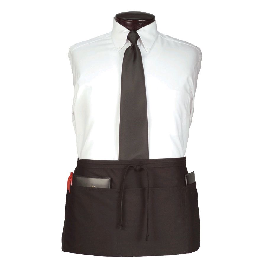 Arden Benhar duraSERV&reg; Black 25 x 11" 3-Pocket Waist Apron