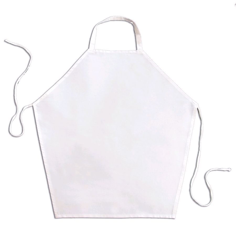 Arden Benhar duraSERV&reg; White Bib Apron w/o Pockets