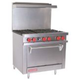 Vulcan Hart V Series 36" Gas Restaurant Range w/ 6 Burners