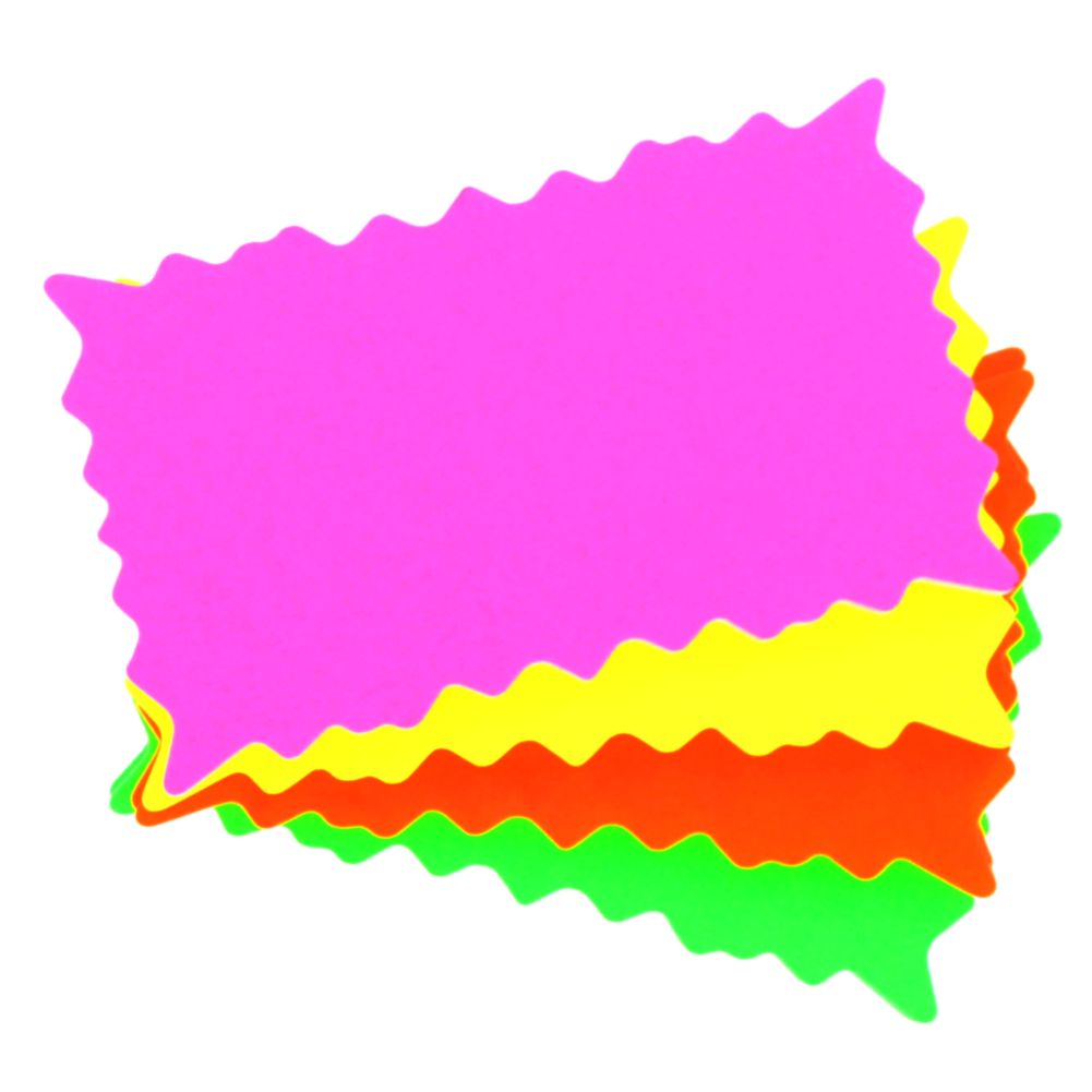 Four Color Starburst Sign Pack, 3" x 5"