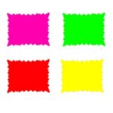 Four Color Starburst Sign Pack, 5" x 7"