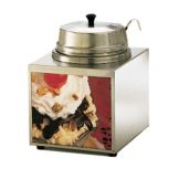 Star&reg; Mfg. Countertop 3.5 Qt. Lighted Warmer w/ 1 Oz. Ladle