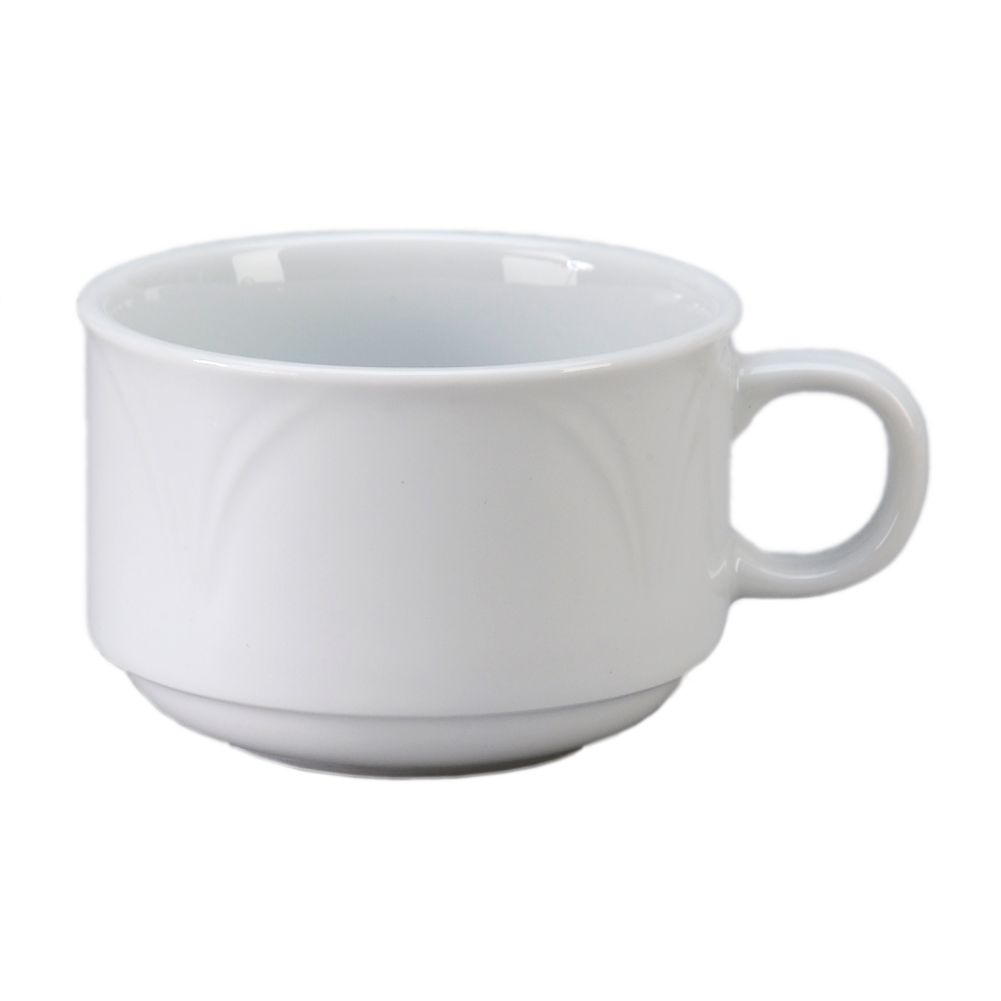 Vertex&reg; Palm Euro 6 Oz Undecorated Stacking Tea / Coffee Cup