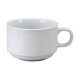 Vertex&reg; Palm Euro 6 Oz Undecorated Stacking Tea / Coffee Cup