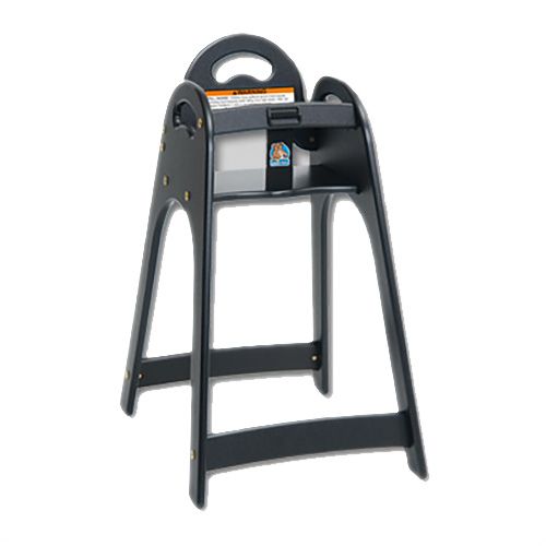 Koala Kare Black Designer High Chair w/ Rounded Top & Sides
