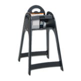 Koala Kare Black Designer High Chair w/ Rounded Top & Sides