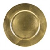 Ten Strawberry Street Gold Lacquer 13" Round Charger Plate