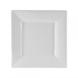 Ten Strawberry Street Whittier White 10-1/8" Square Dinner Plate