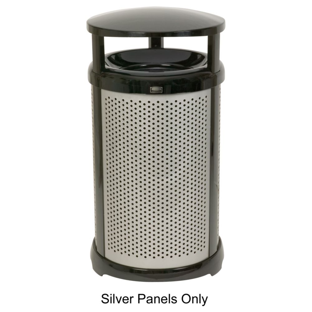 Infinity&trade; Round Perforated Panel Kit f/ 32 gal Container, Silver