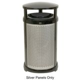 Infinity&trade; Round Perforated Panel Kit f/ 32 gal Container, Silver