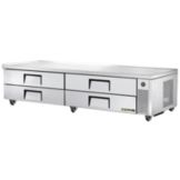True&reg; S/S 4-Drawer 96"W Refrigerated Chef Base