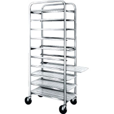 Win-Holt&reg; Full Height Mobile Platter Rack with Open Sides