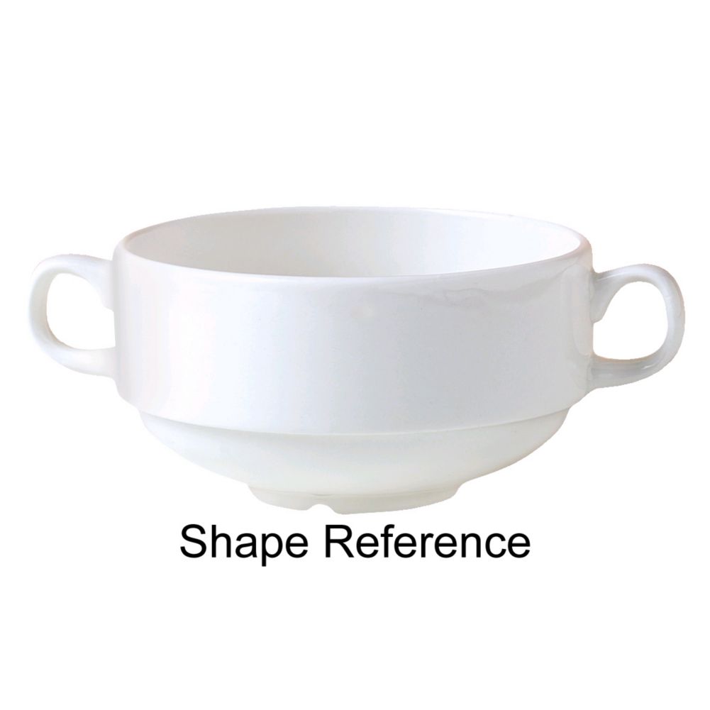 Steelite Intl. Monaco Ambassador Burgundy Soup Cup w/ Handles