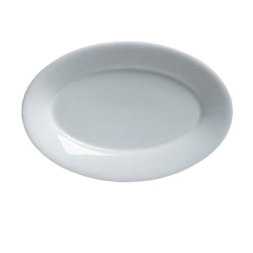 Steelite Varick Cafe White Porcelain 11-1/2 x 7-3/4" Platter