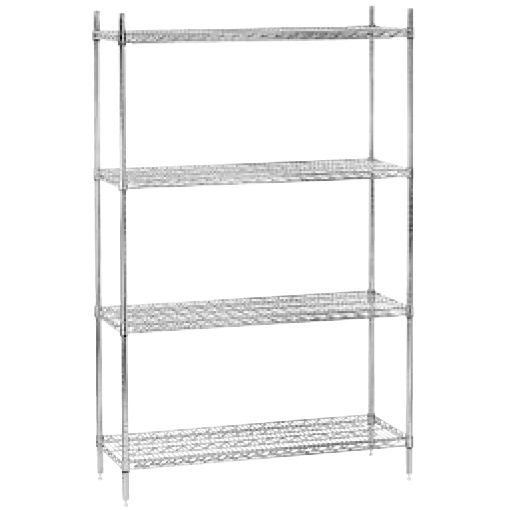 Advance Tabco 14" x 24" Chrome Wire Shelving, EC-1424