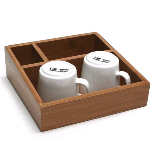 Front Of The House&reg; Bali Bamboo Coffee / Accessory Holder