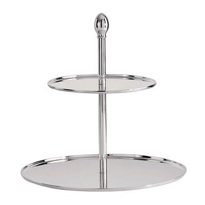Oneida&reg; Silverplated 2 Tier Petit Four Stand