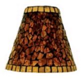 Sterno&reg; Amber Mosaic 5-1/2" Glass Shade