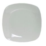 Tuxton&reg; 12.75" Porcelain White Square Plate