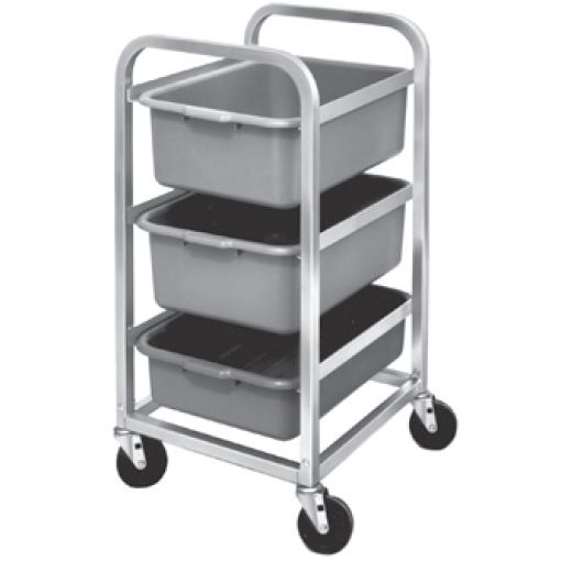 Channel Aluminum Bus Box Cart w/ 5" Stem Casters