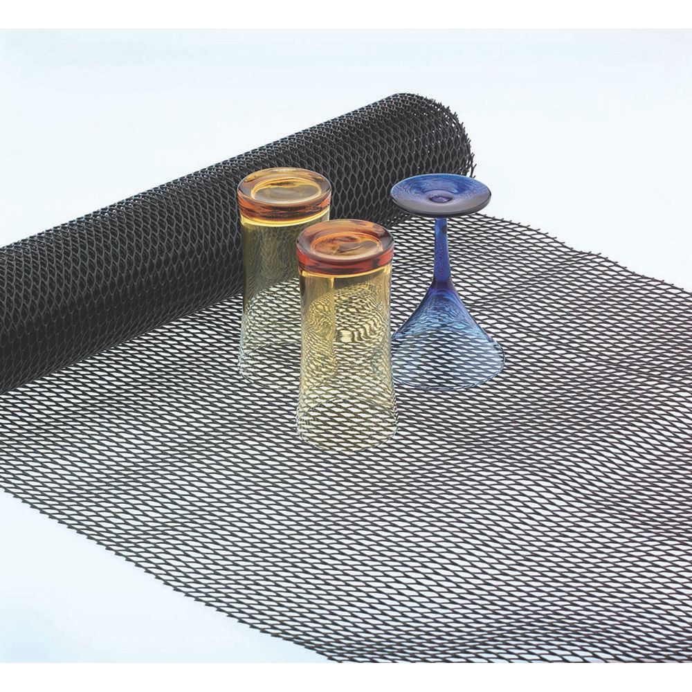 San Jamar&reg; UltraLiner&reg; 2'x40' Black Shelf Liner