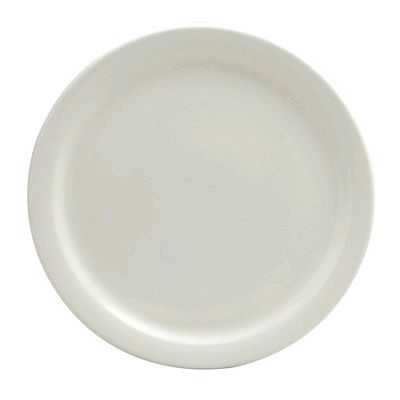 Oneida Delco Atlantic Cream White Narrow Rim Plate, 10&frac14;"