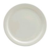 Oneida Delco Atlantic Cream White Narrow Rim Plate, 10&frac14;"